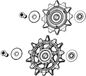 Sram Jeu de poulies Xx Dh T-type - UNI