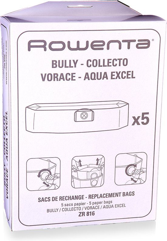 Rowenta Bully ZR816 - Stofzuigerzakken - 4 stuks