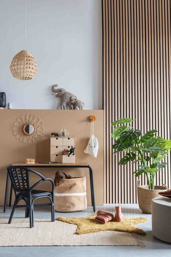 Kids Depot Olifant Olli Muurdecoratie Kids Vilt Grijs