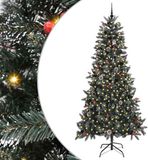 vidaXL Kunstkerstboom Groen 240 cm PVC, Plastic en Staal