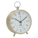 Gerimport Tafelklok - metaal - goud - 17 x 7 x 25 cm