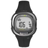 Timex Ironman Transit Dameshorloge, 33 mm, zwarte harsband, tweedelig, digitale wijzerplaat, zwarte kast TW5M40500