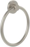 Villeroy & Boch Elements - Tender handdoekhouder, handdoekhouder badkamer voor wandmontage, handdoekring van zink, badhanddoekhouder rond, 164 x 32 x 185 mm, geborsteld nikkel mat