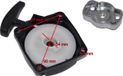 perfektGarten Trekstarter + aandrijfwiel voor motorheggenknippers en multifunctionele gereedschappen met een motor van 43 ccm tot 52 ccm