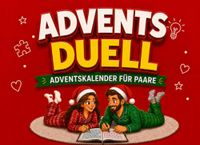 Adventsduell Adventskalender für Paare: 24 Tage voller Challenges, Quiz und 1 gegen 1 Spiele zum gemeinsamen Lachen. Wer wird der Weihnachtschampion? | Weihnachtsgeschenk für Ihn und Sie