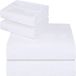 ComfyWell Beddengoed Kingsize - wit hoeslaken diepe zak 14 inch (35 cm) - zacht geborsteld microvezel-beddengoed - krimp- en vervagingsbestendig. (King (150 x 200 cm), wit)
