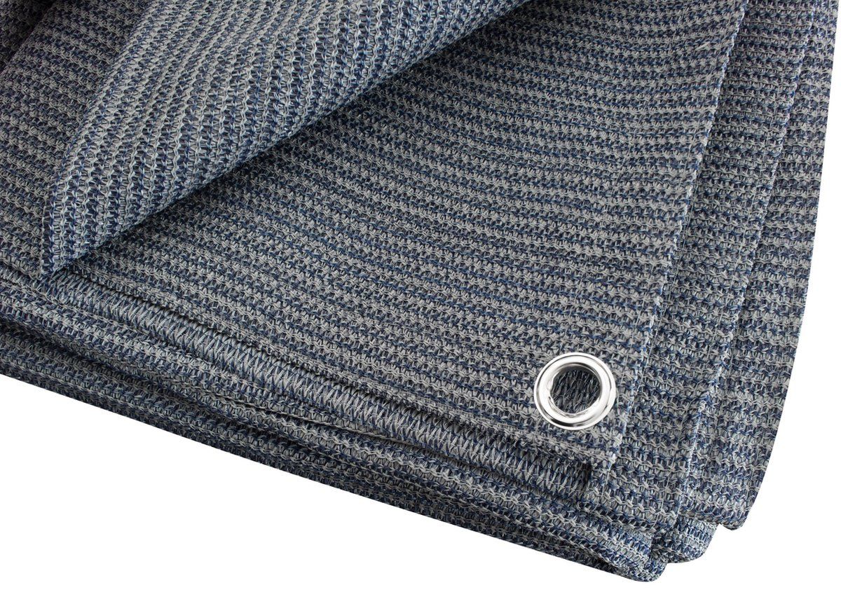 EuroTrail Multi Functional Tapijt/Schaduwdoek - 300*400cm - Grijs/Blauw