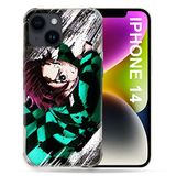 Beschermhoes Manga Demon Slayer Tanjiro Beschermhoes compatibel met MagSafe voor iPhone 14 (6.1)