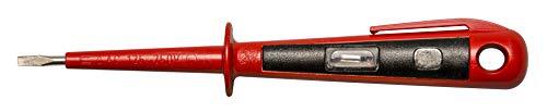 H+H Werkzeug 45400 Eurotester/spanningstester/fasetest tot 250 V GS getest volgens VDE 0680 Made in Germany, rood/zwart, 150 mm