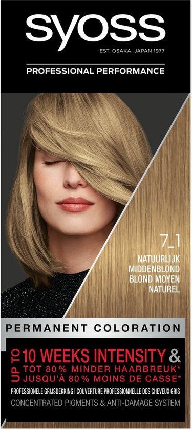 Syoss Color 7-1 Natuurlijk Midden Blond - Haarkleuring - 115 ml