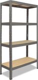Shelfplaza PRO metalen stellingkast - 180x80x60 cm - grijs - 4 planken