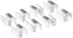 Akro-Mils Awshook8 8-delige S-haken voor chromen draad plankensysteem