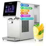 Ecosoft Spark omgekeerde osmose waterdispenser | 4-traps filtratie, uv-reiniging, touchscreen en wifi-app-bediening, bruisend koud en warm water