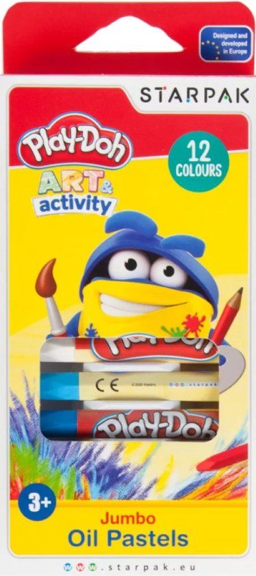 Play-Doh Oliepastel Krijtjes - 12 stuks