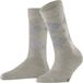 Burlington Marylebone Lurex gedessineerd wol sokken dames grijs - maat 36-41