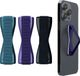 kwmobile Vingerhouder voor Smartphone - Set van 3 - Metallic Zodiac Blue / Blauwpaars / Carabisch Blauw