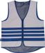 ABUS Lumino Urban Vest Kids Veiligheidsvest voor kinderen, volledig reflecterend veiligheidsvest voor betere zichtbaarheid 's nachts, met ritssluiting, maat L