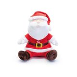 Trudi Kerstman zit Santa Claus pop pluche. Gevulde pop Sankt Sinterklaas Cadeau | 12x36x25cm Grote M | Kerstmis | Model 29628