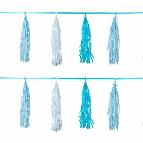 Folat - Tasselslinger licht blauw