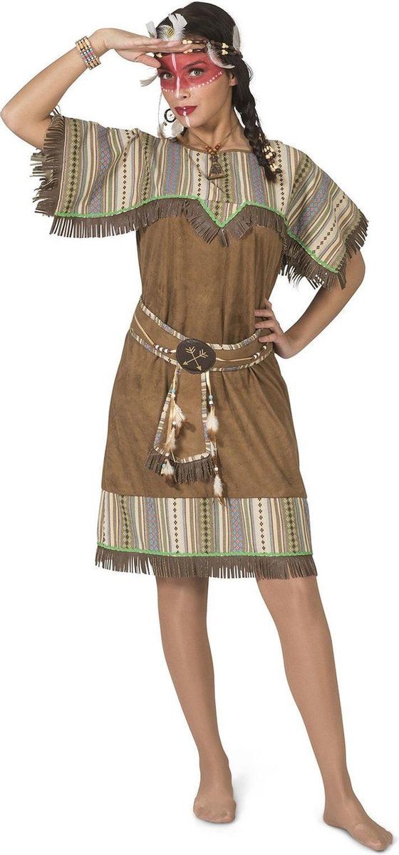 Funny Fashion Indianen Jurk Isi - Maat 44/46