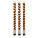 Decoris Mini kerstballen - 42x st - cognac bruin - D3 cm - kunststof - kerstversiering