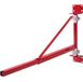 Latios Takelarm - Support de palan avec bras pivotant pour palan électrique - Capacité de charge 300 kg - Pivotant 180° - Cadre en acier - Avec barre de renfort