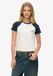 Superdry Essential Logo Retro T-shirt Dames Katoen Optic/Richest Navy