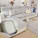 Magic Sofa Covers Nolaninterior Magic Sofa Sofa Covers 2023 Nieuwe Slijtvaste universele bankhoes Stretch voor sectionele hoezen (Textuur - Lichtgrijs, Grote Eenpersoons Stoelhoes)