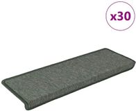 vidaXL Trapmatten 30 st 65x21x4 cm donkergroen rechthoekige rand