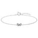 Lucardi - Kinder Zilveren armband met vlinder - Armband - 925 Zilver - Zilverkleurig - 18 cm