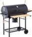 COOKINGBOX Houtskoolgrill MIKE, 115x66x106 cm, met 2 verchroomde roosters van staal, grilloppervlak van 71x35 cm, zwart