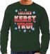 Bellatio Decorations Shoppartners Bv Foute Kersttrui sweater - Lelijke Kerst trui - groen - voor heren - kerstkleding / kerst outfit M