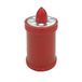 LED theelicht, elektrisch, 12,9 cm, levensduur 60 dagen, rood met rood knipperlicht