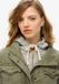 Superdry Military jas van jersey met capuchon - Dames - Buitenjassen - Groen - Maat UK10/EU38