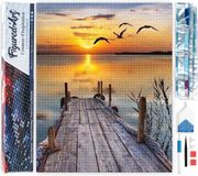 Figured'Art Diamond Painting set Volwassenen 40x50 cm Aan het meer