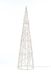 Anna's Collection LED kegel kerstboom lamp - goud - metaal - 60 cm - timer