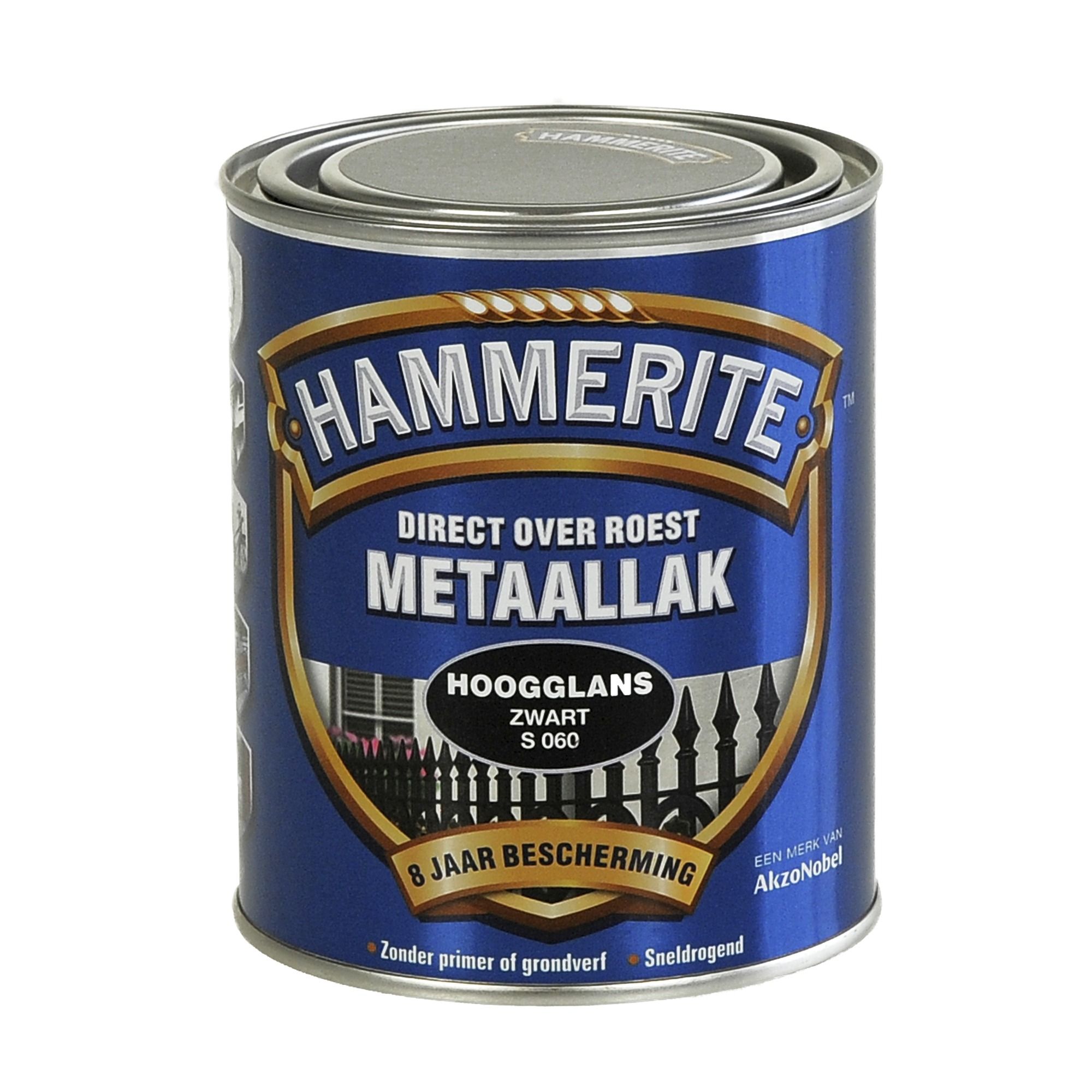 Hammerite Hoogglans Zwart S060 750ML