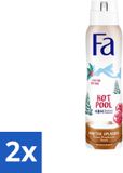 Fa - Déodorant spray - Winter Splashes - 48 heures de protection - Frozen Raspberry - 150 ml - 2 pièces