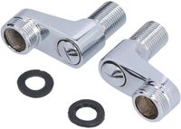 Merkloos Dailygoods - Zwenkarmkoppeling - Badkuip Douchekraan Adapter - Messing Roestvrij Staal
