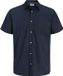 JACK & JONES JJHENRY SHIRT EN COTON A GROS GRAINS MANCHES COURTES
