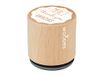 Woodies - Houten stempel, motief: Thanksgiving, 3,4 x 3,4 x 3,5 cm, hout, bruin