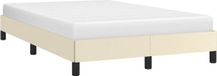 vidaXL Bedframe Kunstleer Crèmekleurig 120x200 cm