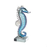Casablanca Glazen sculptuur figuur zeepaardje hoogte 24 cm