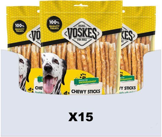 Voskes 15x Rawhide Kip Sticks 400 gr