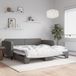 Maison Exclusive Lit gigogne, gris foncé, 90x190 cm, rembourré