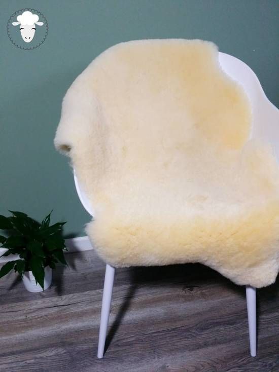 Schapenvacht SHOP Schapenvacht Medicinaal LARGE - 100% ECO Veilig en Zacht - Helpt bij Doorliggen en Decubitus - geel