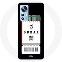 Maniacase Etui voor Xiaomi Mi 12 / 12X Vliegticket Dubai