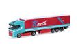 Herpa DAF XG koeloplegger trekker "Raeth" vrachtwagen model, schaal 1:87