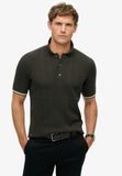 Superdry - Gebreid poloshirt met korte mouwen en textuur - Heren - Polo's