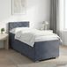 vidaXL Boxspringbed met matras, donkergrijs, 90 x 200 cm, fluweel
